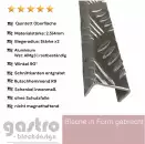 U-Profil aus Aluminium Riffelblech Quintett 2,5/4 mm Fahrschiene